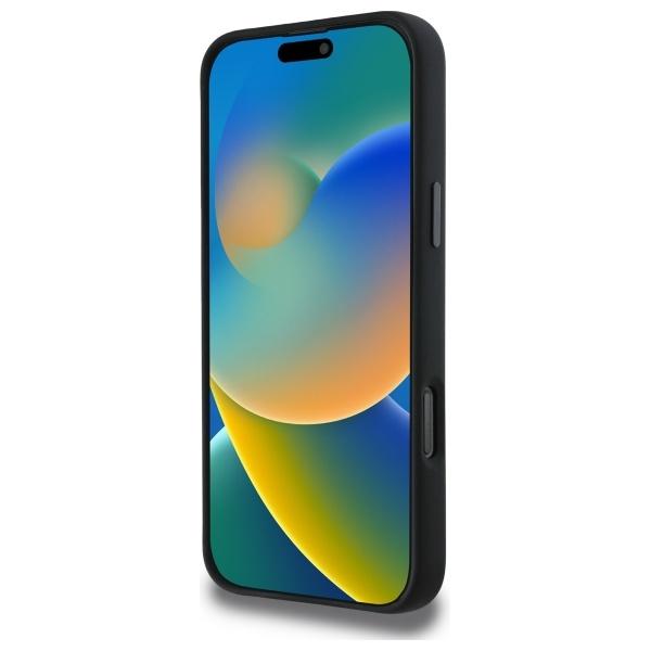 BMW Bmhmp16X23Saxk Iphone 16 Pro Max     6.9 Czarny/Black Hardcase Silicone Middle Stripe Magsafe