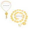 Metal Thai Belly Waist Chains Jewelry Hollow Out Flower Necklace  The Water-Sprinkling Festival