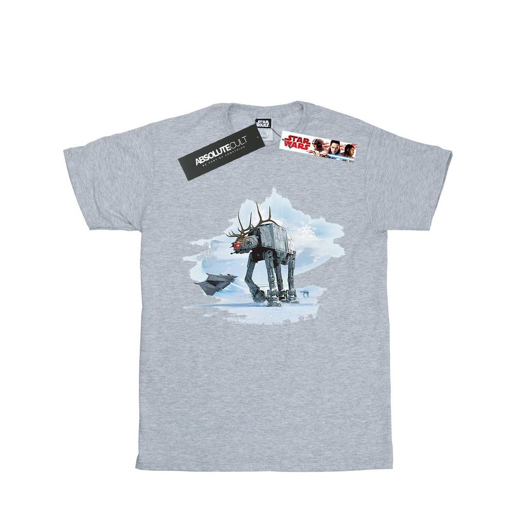 STAR WARS Mens Christmas AT-AT Reindeer T-Shirt