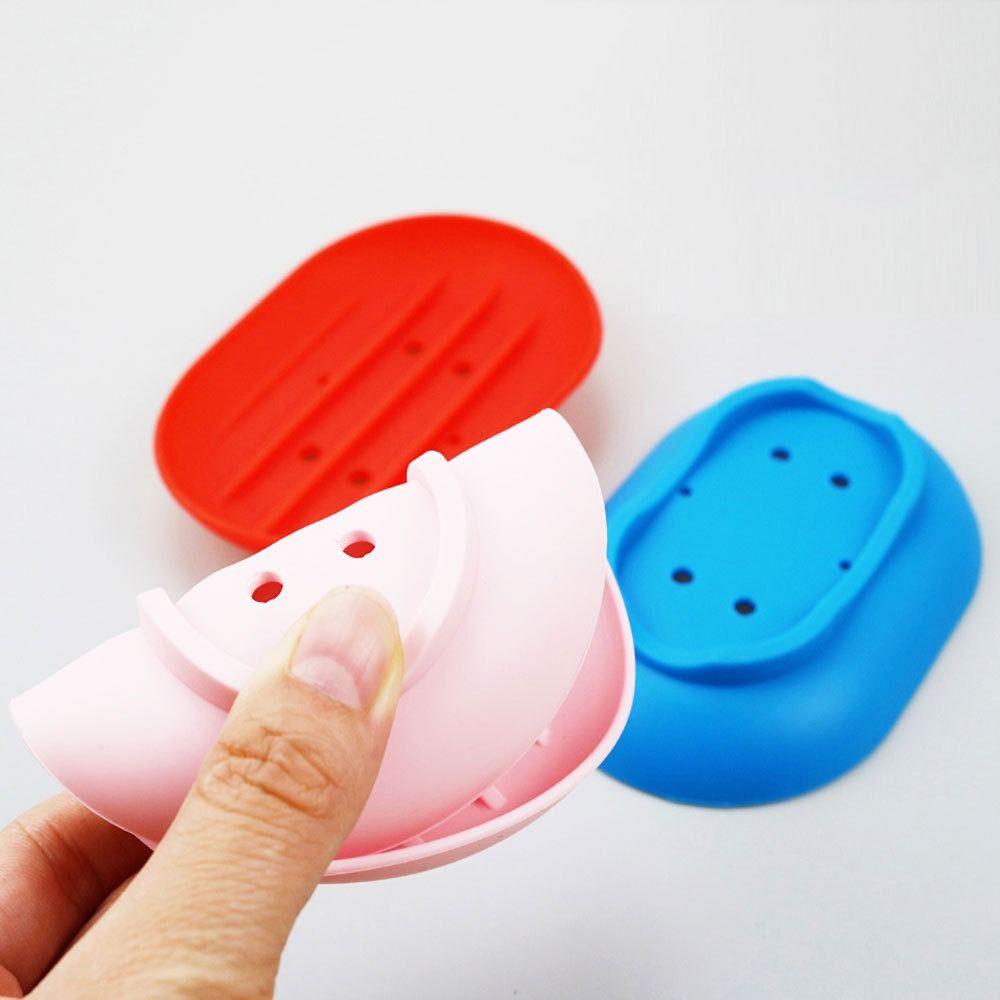 Силиконовая мыльница самоосушающаяся полка для слива мыла Аксессуары для ванной комнаты Мыльница для кухни