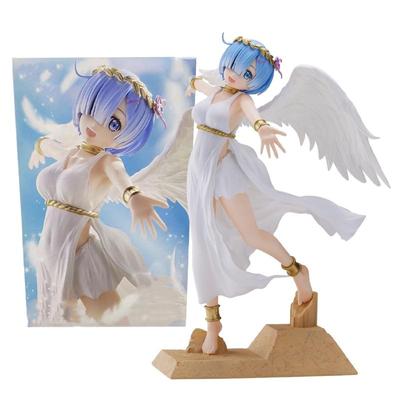 Аниме РЭ: Zero Starting Life In Another World Фигурка Белый Ангел Rem Модель ПВХ Игрушки Подарок