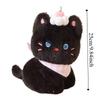 with Cream Cake Black Cat Plush Toy PP Cotton Meow Meow Plush Toys  Festive Decor
