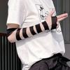Y2K Бандажи Нарукавники Эластичные Перчатки Субкультуры Ремешки Бандаж Перчатки Без Пальцев Косплей