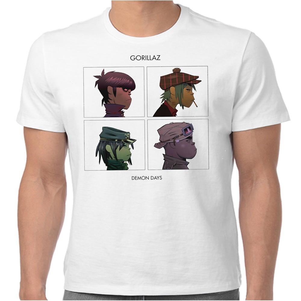 Official Gorillaz T Shirt Demon Days White Or Black New S To 2XL