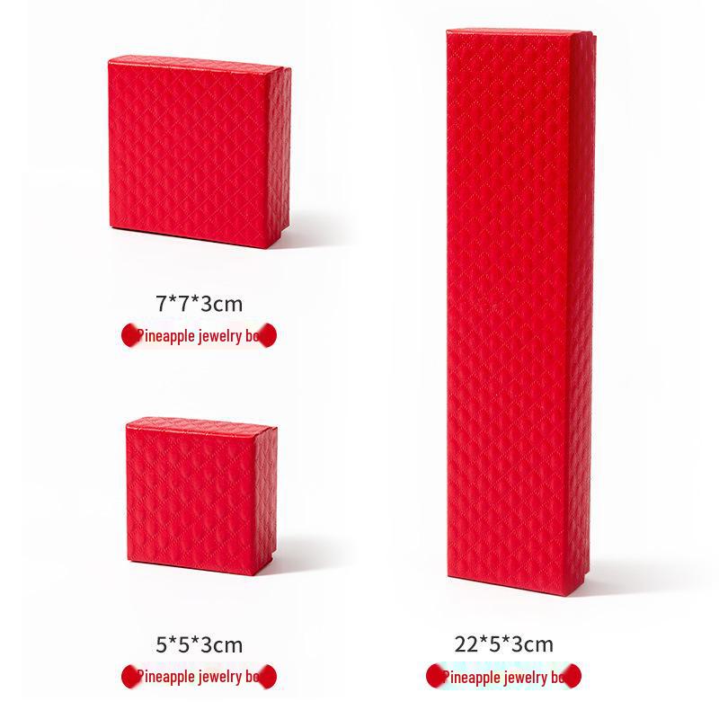 Pineapple Pattern Hairpin Pendant Keychain Jewelry and Bracelet Storage Gift Box