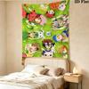 Digimon Adventure Wall Tapestry Aesthetic Wall Hanging Printed Fabric Blanket Decorative Tapestries For Bedroom Living Room Home Decor