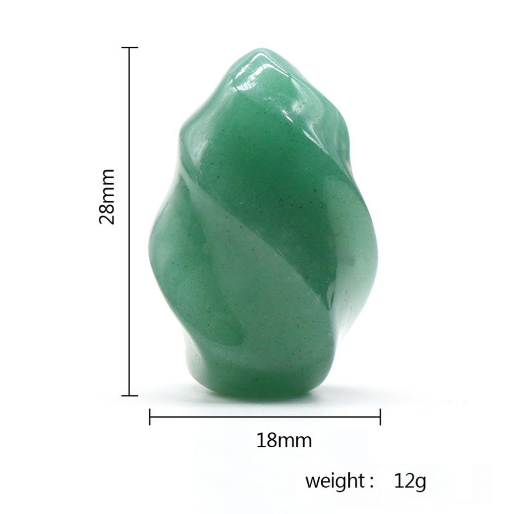 Натуральный полудрагоценный камень, орнамент, декоративные многоцветные драгоценные камни в форме факела, домашний декор, Рейки, исцеление, олимпийский дух, мебель, ювелирные изделия 28 × 18 мм