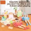 Afternoon Tea Wooden Cookies Cups Tableware Set Children Toys For Role Playing