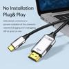 4K USB C To HDMI-compatible Cable 30Hz 60Hz Type C To HDMI-compatible Adapter Thunderbolt 3 Cord for Laptop Tablet iPhone 16 Pro