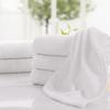 21-Count White Cotton Bath Towel Set, 90g, for Hotel Guests & Beauty Salons - Water Absorbent and Enlarged Size.