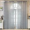 1PC LOZUJOJU Elegant 10-20% Shading Jacquard Soft Tulle Curtain For Living Room Bedroom Home Decoration