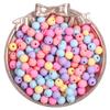 Матовые Однотонные Круглые Акриловые Бусины для DIY Изготовления Украшений - 23-500 Шт