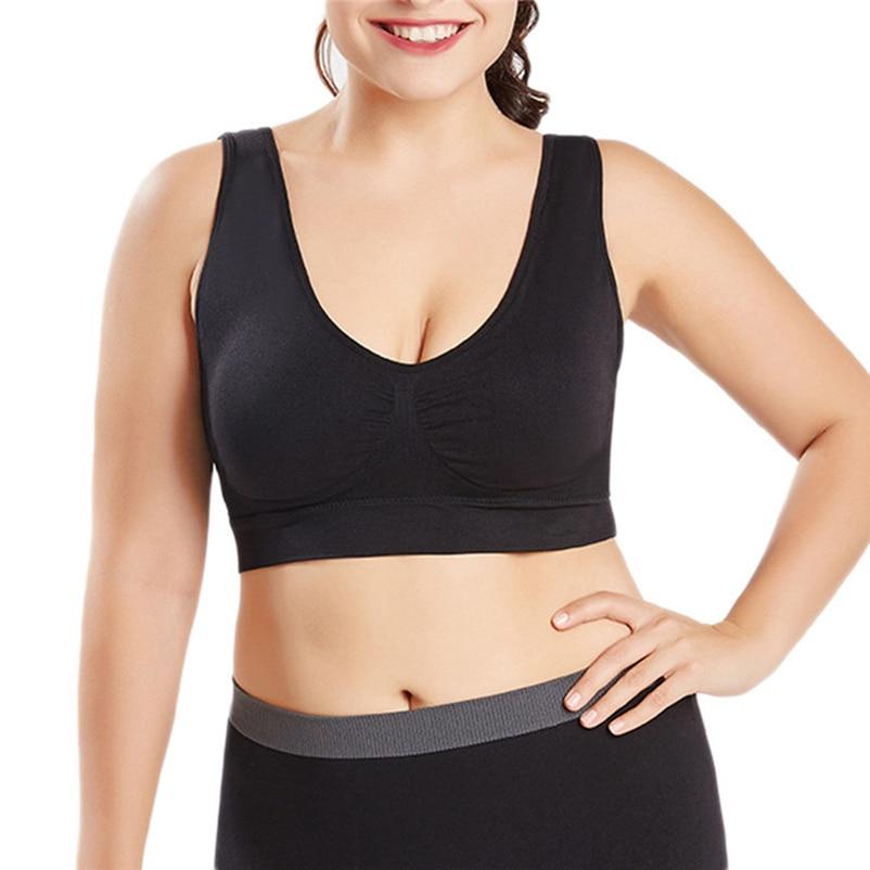 Wirefree Single-Layer Sports Bra - Breathable Plus Size Fitness Underwear for Women, Comfortable Workout Top