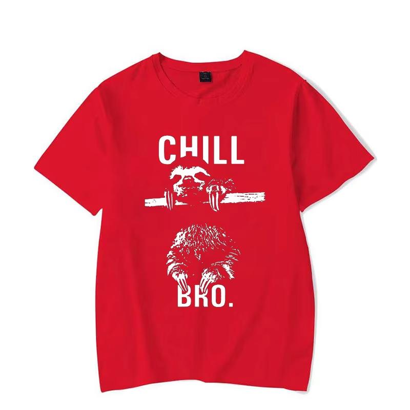 Крутая футболка Makaya Swag с ленивцем Chill Bro Унисекс Футболка Женская Модная Футболка Милые Топы