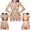 Set of 2 Ultra Small Micro Bikini Large Size Naughty Sexy Cosplay Underwear Lingerie Brazilian Extreme String Panties Swimsuit 3 Color [OLYOLY]