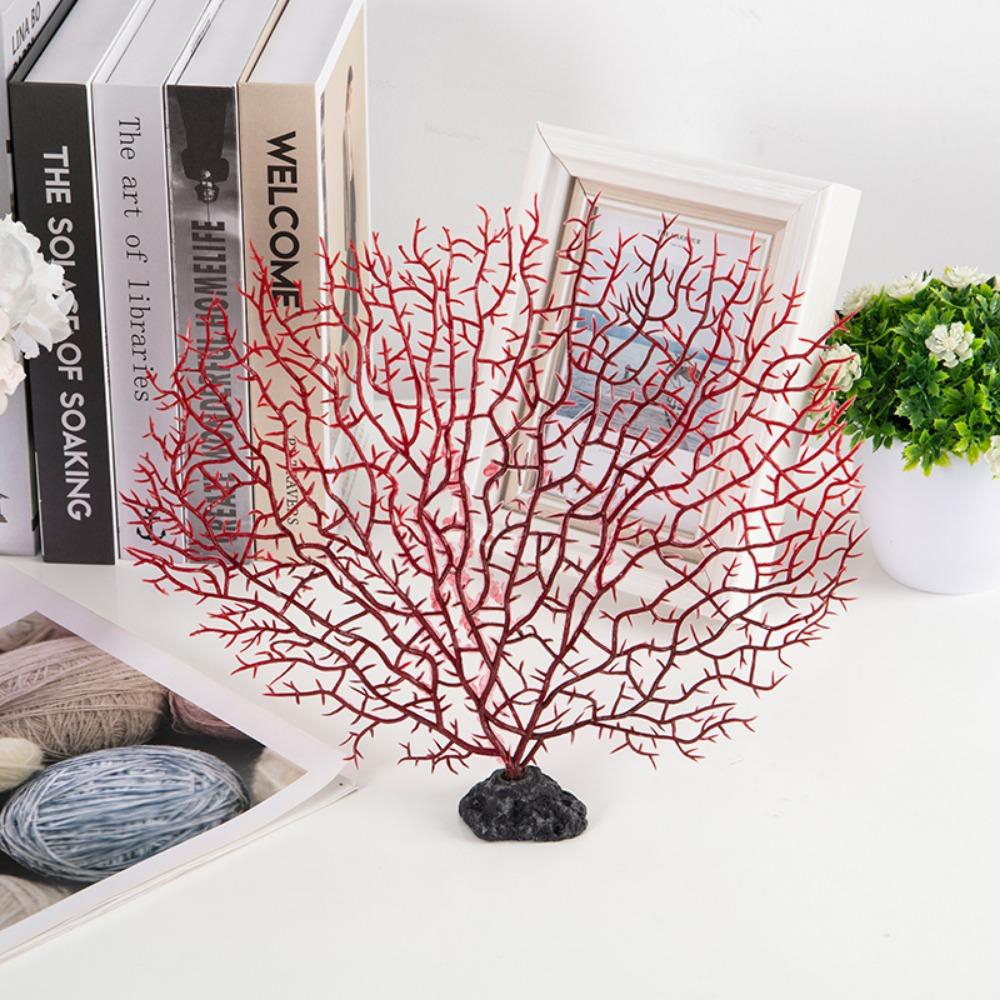 Undersea Water Plants Fake Lifelike Decor Plants Artificial Coral Aquarium Decoration Sea Iron Tree
