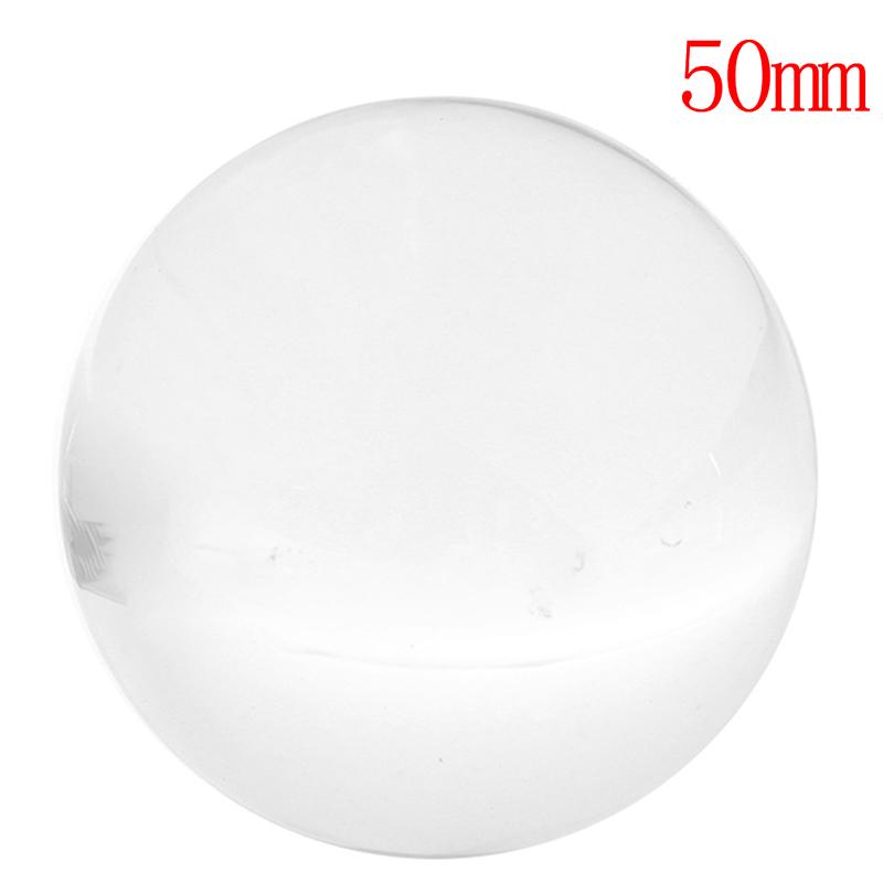 1Pc Clear Ball Quartz Healing Sphere Photography Props Home Decor