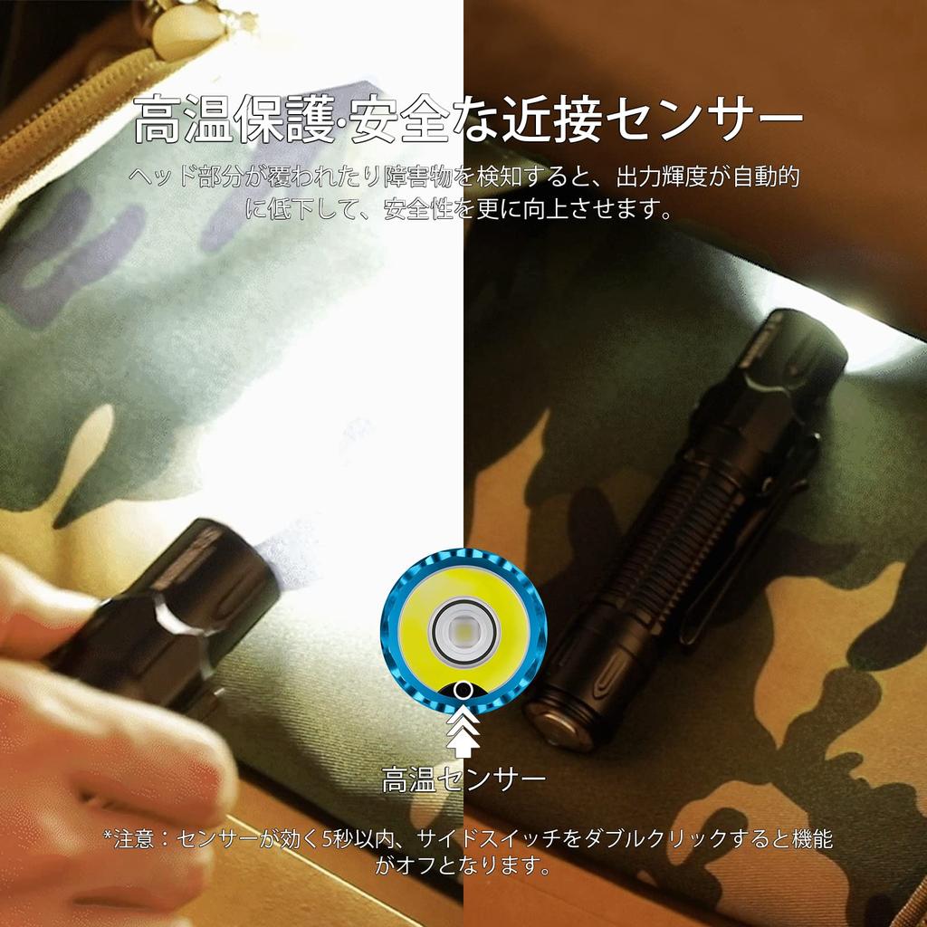 Фонарик OLIGHT WARRIOR 3S, 2300 люмен, тактический фонарь, светодиодный фонарик, мощный, самый сильный рабочий фонарь для использования вне помещений, сертификация PSE, водонепроницаемый IPX8