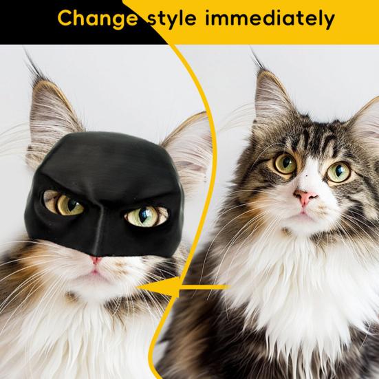 Супергерой Летучая Мышь Кошка Маска Черная Летучая Мышь Кошка Косплей Маска Легкая Маска Кошки на Пол-лица