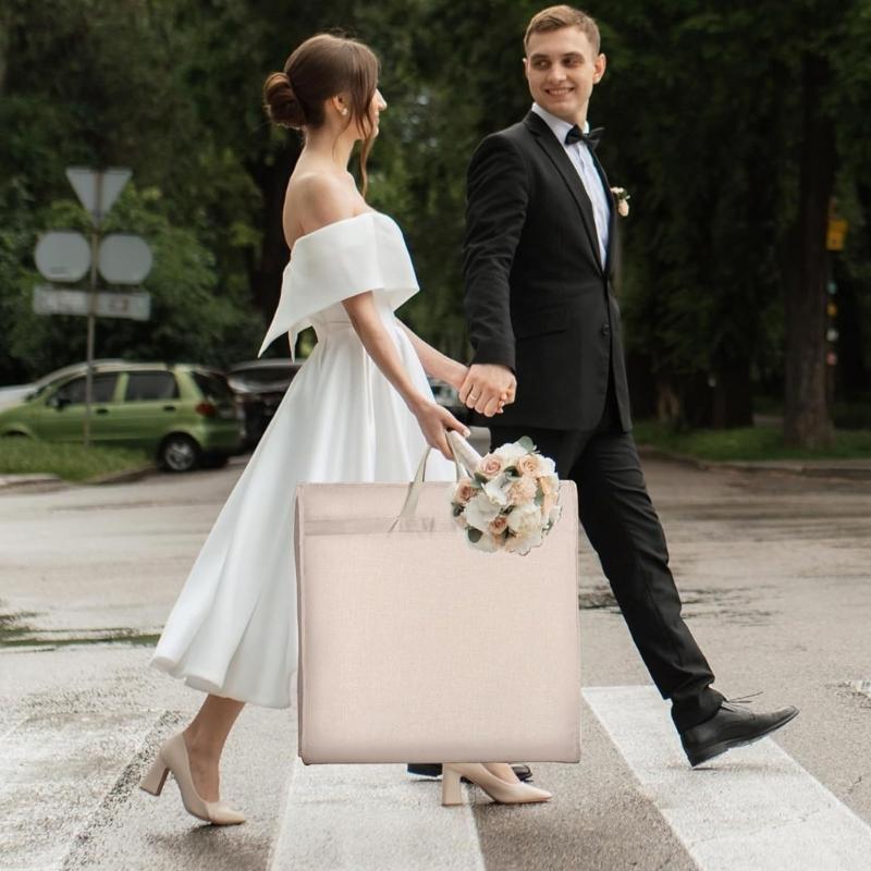 Oversized 72" Gown Storage Bag Waterproof Oxford Fabric Dustproof Hanging Clothes