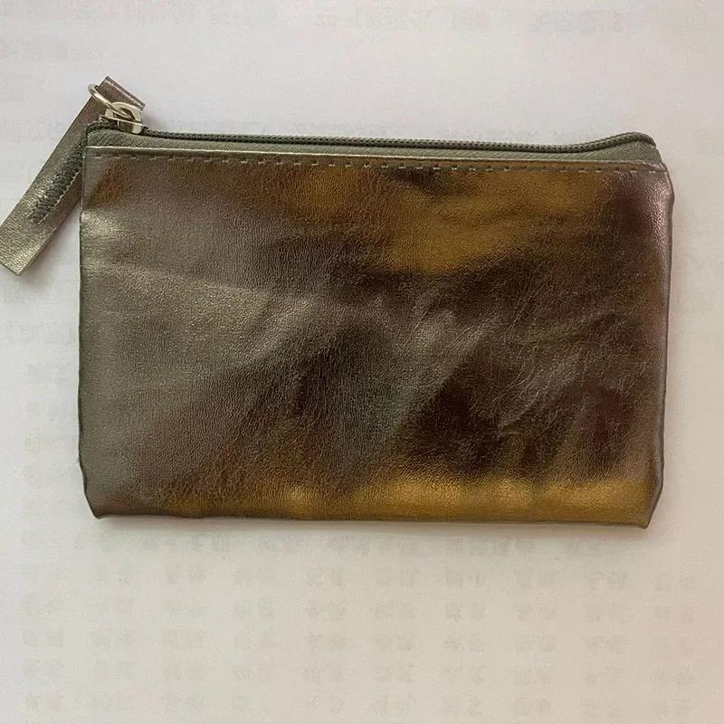 Новая Простая Мода Водонепроницаемая Сумка для Монет Золото Серебро Искусственная Кожа Кошелек для Монет Кошелек Портативный Держатель для Карт Ключи Монеты Чехол для Наушников CLE