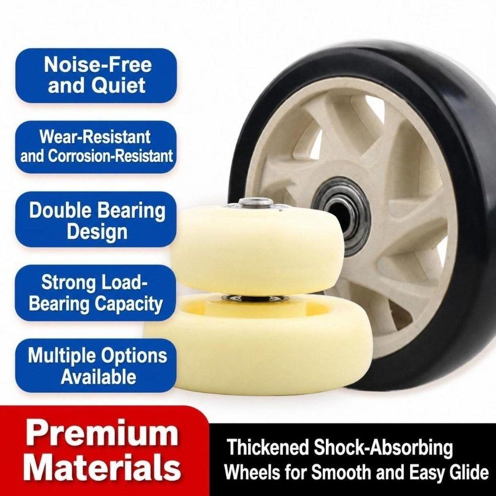 Double Bearings Caster Wheel High Load Capacity Roller Wheel Durable Trolley Wheel Industrial Move