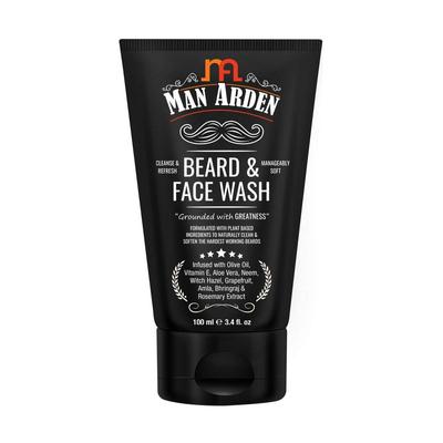 Гель для бороды и лица (100 мл), Beard & Face Wash,  Man Arden