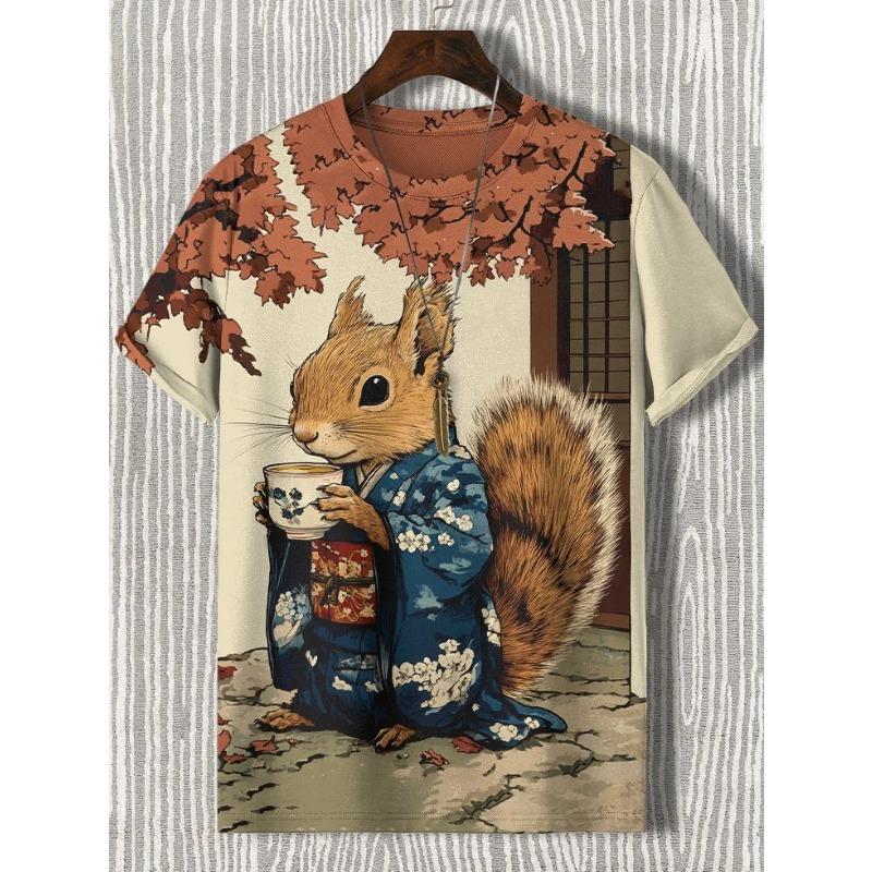 Мужская футболка с принтом животных и забавных кошек, футболки с коротким рукавом, топы с 3D-принтом, рубашки с круглым вырезом, летняя повседневная мужская одежда для вечеринок