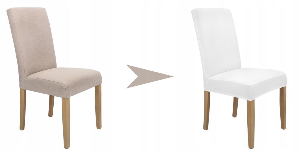White Elastic Chair Cover [21F]