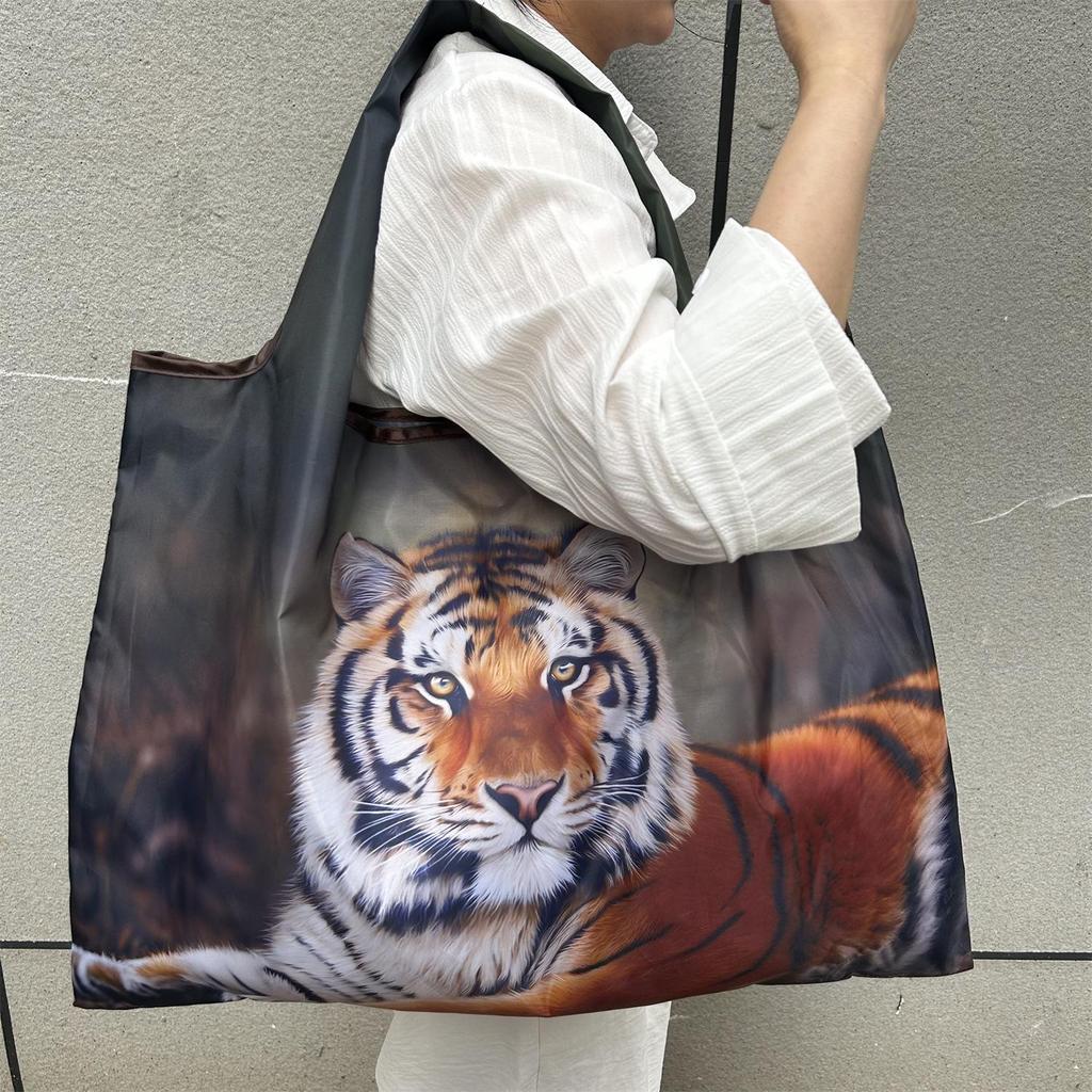 Eco-Friendly Foldable Large Capacity Shoulder Shopping Bag for Women