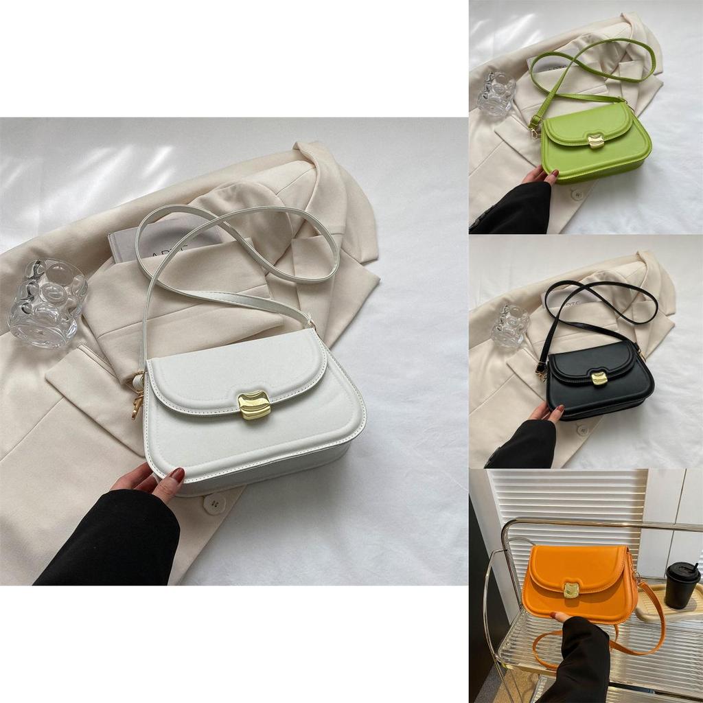 Trendy Simple Fashion Solid Color Shoulder Crossbody Bag For Women 2023 Spring Summer New Stylish Lady Bag