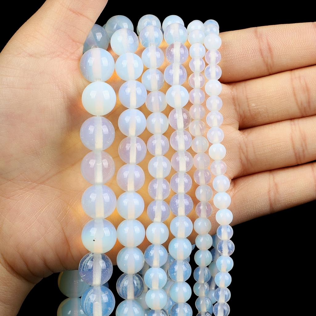 Natural Stone Beads Tiger Eye Amazonite Rose Quartz Turquoises Obsidian Agates Beads For Jewelry Making DIY Bracelet 4 6 8 10mm