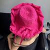 UV Anti DIY Moldable Wide Brim Hat Bowknot Women Sun Hat Simple Plastic Bucket Hat  Famale