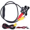 Car Rear View Camera 140 Degrees External 4 LED HD Night View License Plate Mounted Universal for 12V