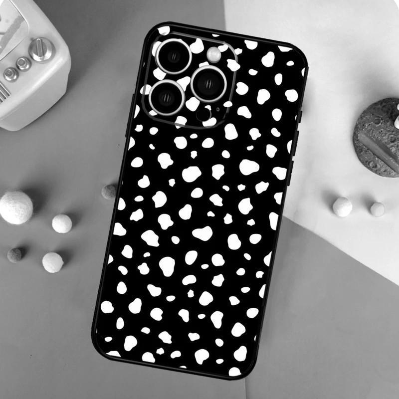 Подходит для iPhone11 Pro Чехол для телефона Черный и белый, Собака-далматинец, Рука коровы-зебры