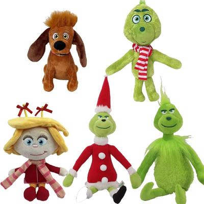 Плюшевая кукла Гринч от Bandai, игрушка, подарок, мультяшный стиль, детские игрушки, тряпичная кукла, кавайи, декор для комнаты, на Рождество, плюшевые игрушки, для мальчика и девочки.