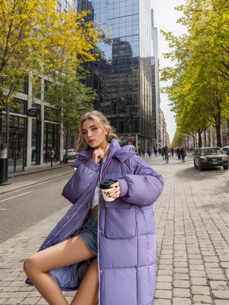 2024 зимняя женская парка, пальто, женская однотонная с капюшоном, утолщенная теплая длинная хлопковая куртка, женская куртка с завязками на талии для женщин