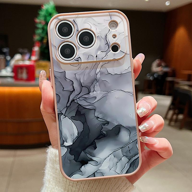 Чехол Для iPhone 17 Pro Max Розовый Мраморный Рисунок Магнитный Для Magsafe Гибридный Тонкий Матовый Чехол Для iPhone 16 15 14 13 Pro Max