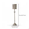 Floor Candlestick Distressed Wrought Iron Candle Stand Tall for Photo Shoots