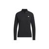 Cold.Rdy Sleeve Polo Shirt Three Stripe Logo Golf Long Sleeve Polo Women Polo Shirts Black HZ6115