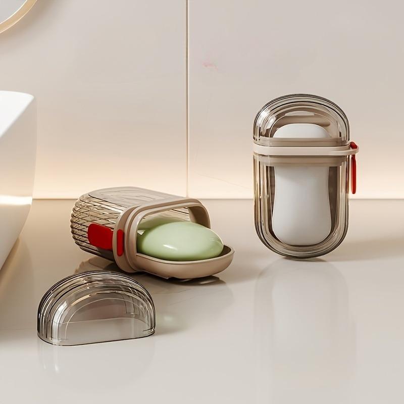 1/2 шт. Мини мыльница Дорожная мыльница для хранения Портативная крышка Прозрачная мыльница