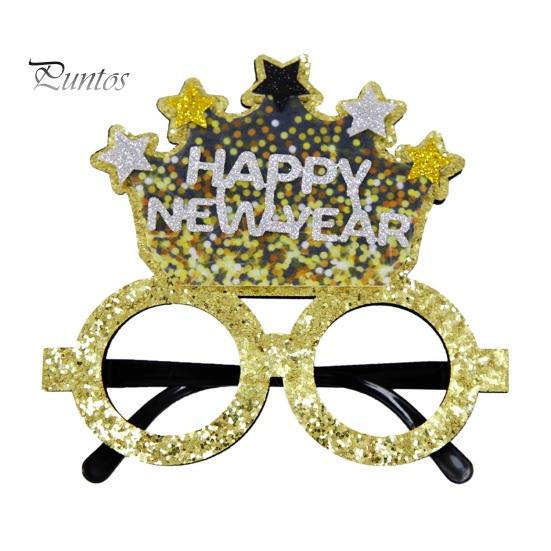 2024 новогодние украшения для вечеринки, очки, реквизит для фотографий, черные и золотые тематические рамки, оправы для очков с новым годом