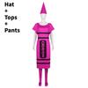 Colored Pencils Cosplay Costume For Adults With Polyester Fabric For Halloween Parties