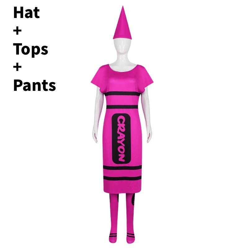Colored Pencils Cosplay Costume For Adults With Polyester Fabric For Halloween Parties