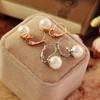 Earrings Cute Korea Women Fashion Ear Studs Elegant Wedding Party Pearl Jewelry Temperament Light Luxury Niche High Design Stud Earrings