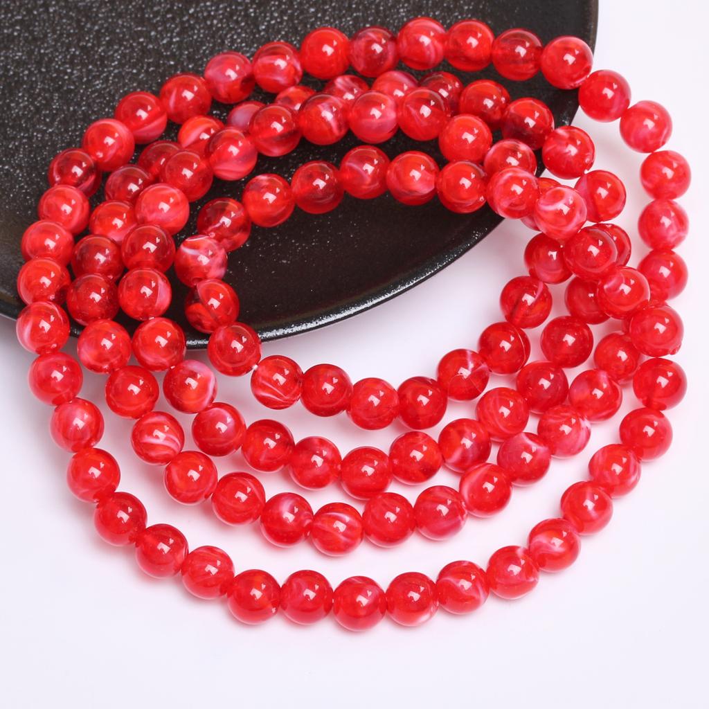 Креативные 30 шт. бисерные аксессуары имитация нефрита камень облака эффект смолы изготовление ювелирных изделий мода ручная работа браслет ожерелье аксессуары круглый 8 мм