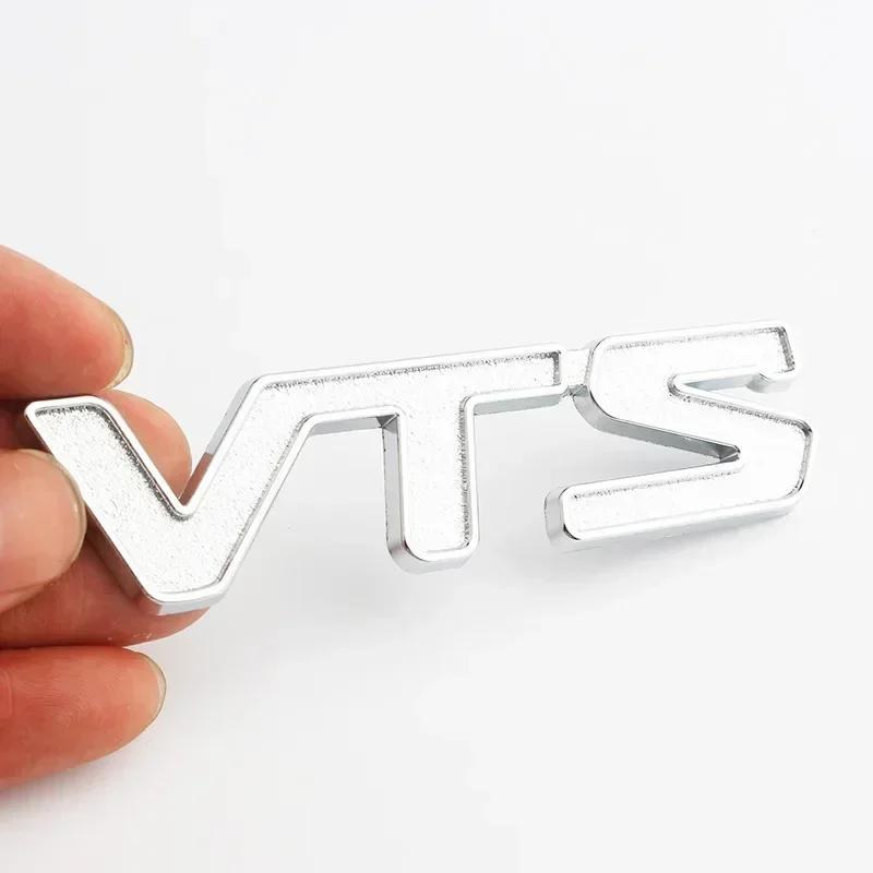 VBTO1 3D Metal VTS Logo Rear Trunk Side Fender Emblem Badge Sticker Decals for Citroen C3 Aircross C4 Picasso Cactus C1