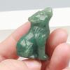 Various Crystal Energy Stones Carved Wolf Rose Quartz Wild Animal Figurine, Natural Stone, Jade Mini Craft, Chakra, Home Decor