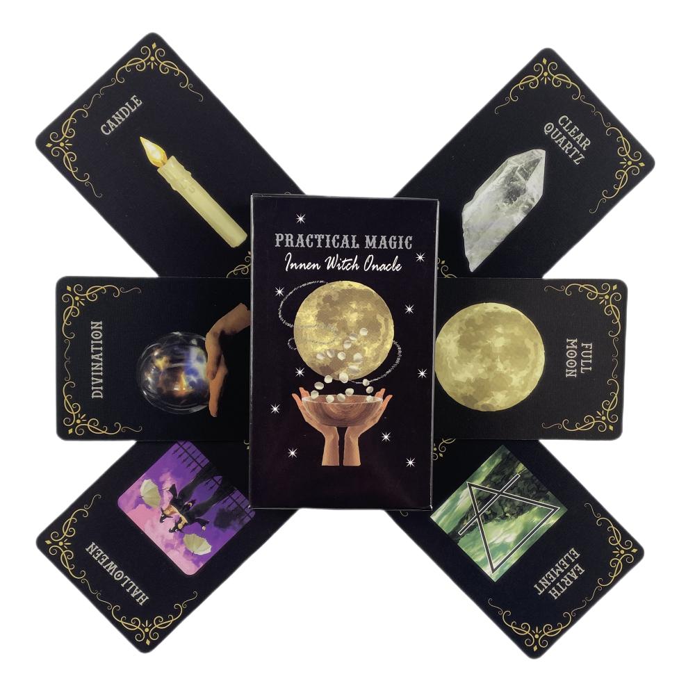 Практическая магия Innen Witch Oracle Cards Гадательная колода English Vision Edition Таро Доска для игры в игру для вечеринки