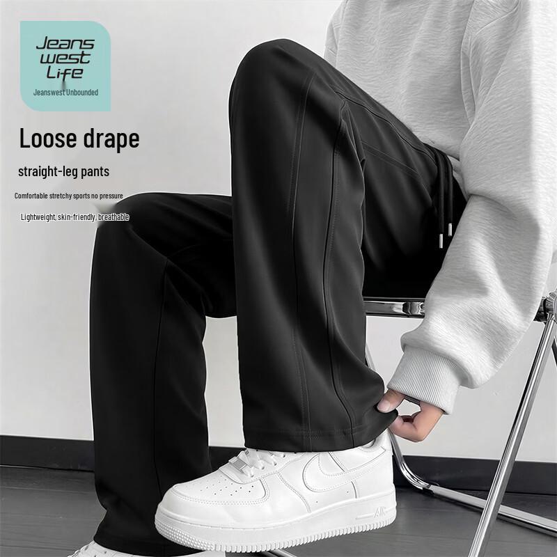 JEANSWEST LIFE Мужские летние свободные прямые брюки